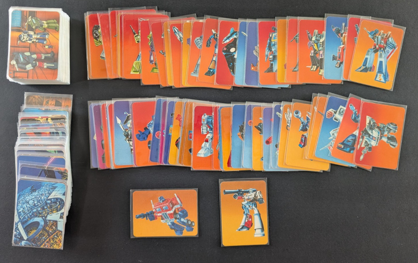 1985 Hasbro Transformers Cards Set 189/192 - Optimus Prime Megatron High Grade 1985 Hasbro Transformers Cards Set 189/192 - Optimus Prime Megatron High Grade