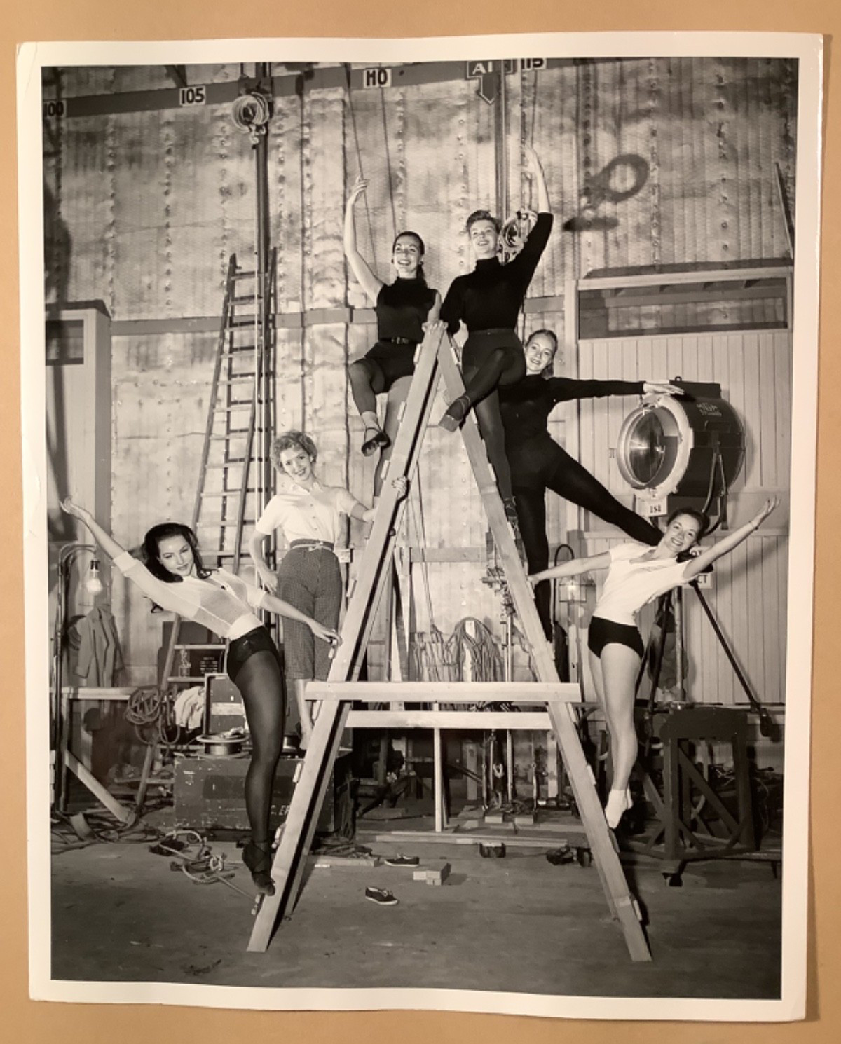 Hollywood ballerina dance photo SEVEN BRIDES Julie Newmar Virginia Gibson etc.