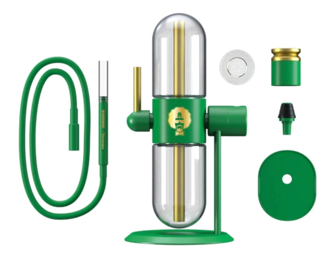 Gravity Hookah Bong Dr. Greenthumb's x Stündenglass Green Glass Gravity Infuser