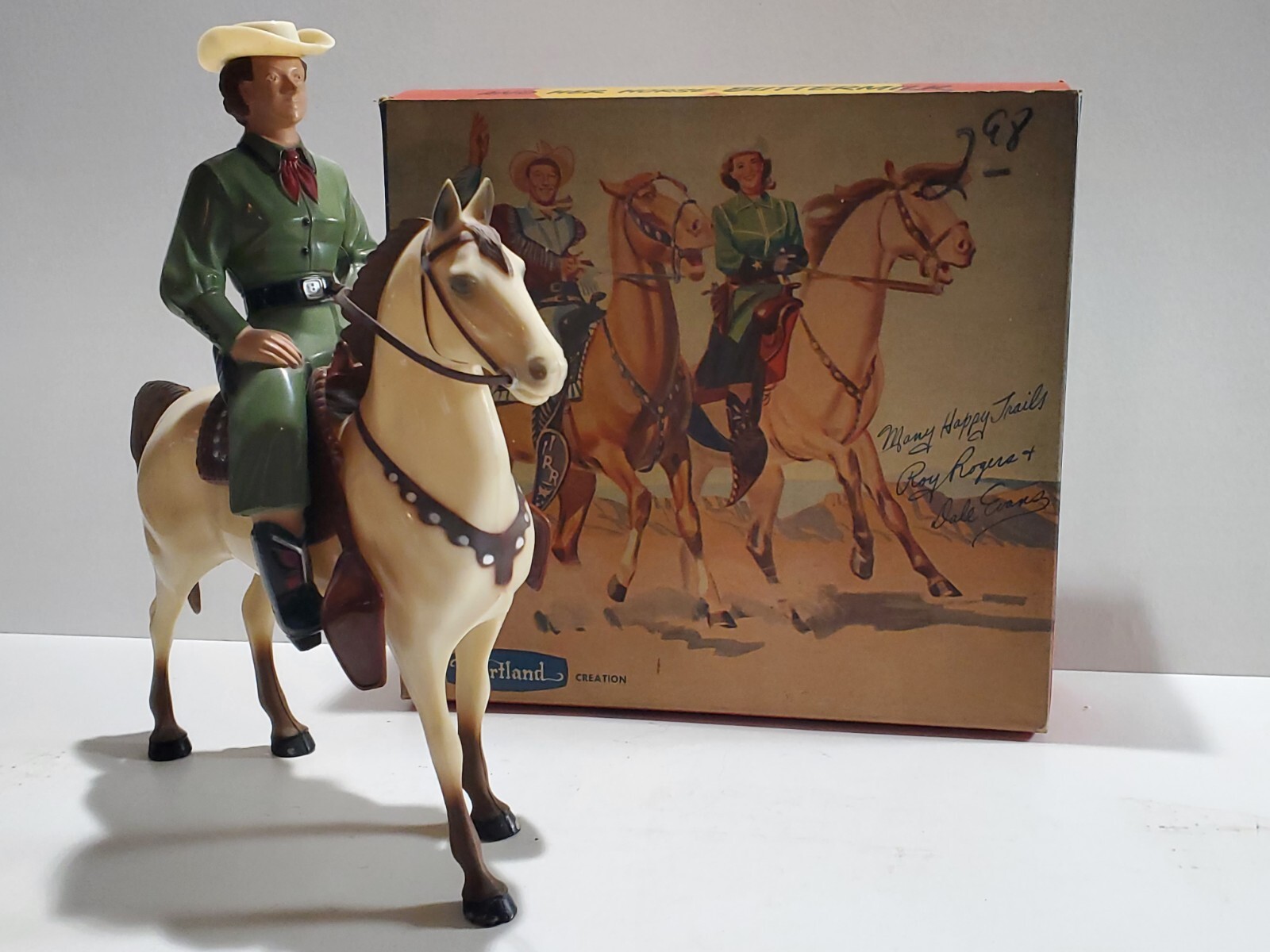 1950's Hartland Dale Evans & Horse Buttermilk w/Box #802DE Roy Rogers TV Figure