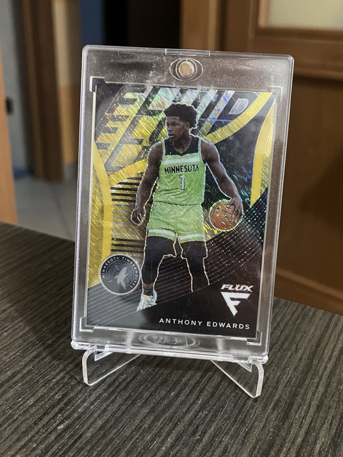 2020-21 Panini Flux Fluid Anthony Edwards #20 Parallel Holographic /10 RARE
