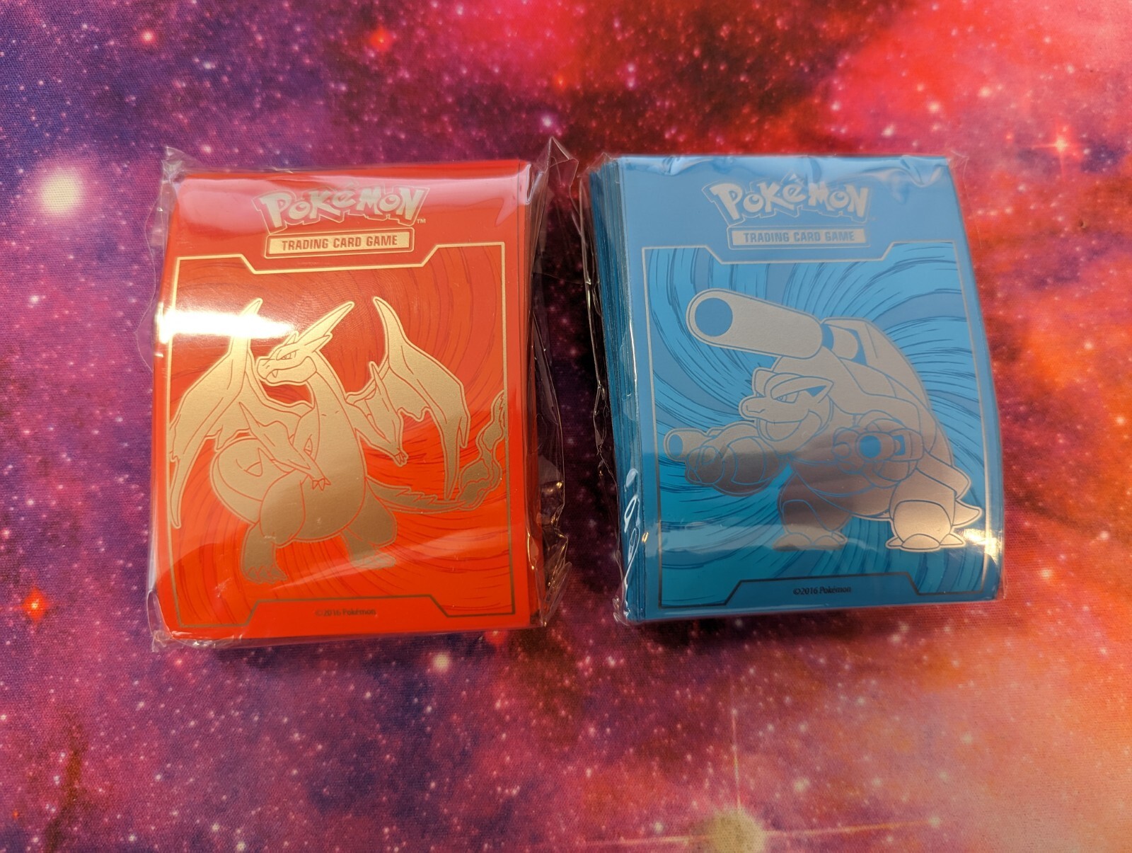 Pokemon Evolutions Charizard & Blastoise Sleeves ✨ Glurak & Turtok Sleeves ✨ Lot