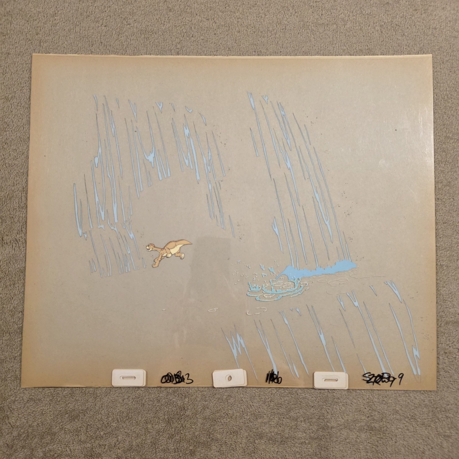 The Land Before Time 1988 Movie Animation 4 Cel Deleted Scene? Littlefoot The Land Before Time 1988 Movie Animation 4 Cel Deleted Scene? Littlefoot