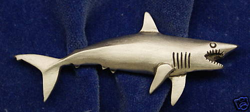 Empire Pewter Mako Shark Pin Empire Pewter Mako Shark Pin