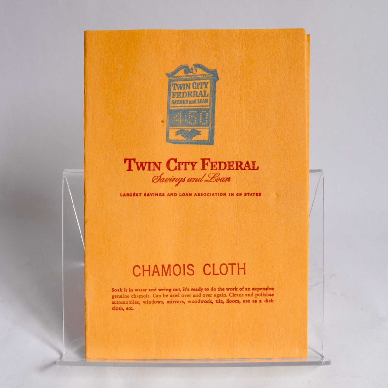 Vintage Twin City Federal Chamois Cloth Advertising