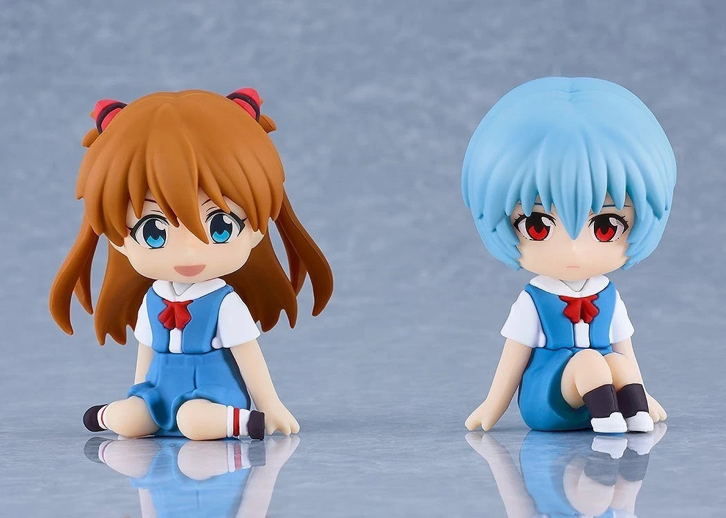 Nendoroid Plus Rebuild of Evangelion Rei + Asuka Rubber Mascot SET of 2 NEW Nendoroid Plus Rebuild of Evangelion Rei + Asuka Rubber Mascot SET of 2 NEW