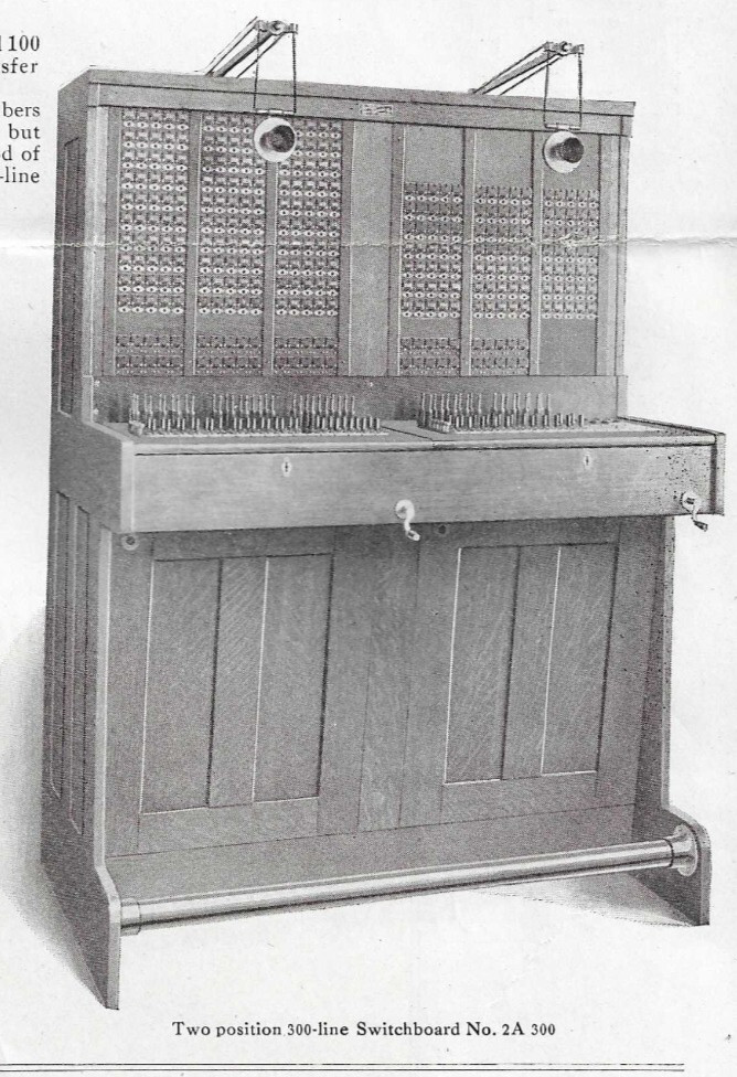 1916 telephone equipment by Cracraft Leich Electric Company, Genoa Illinois