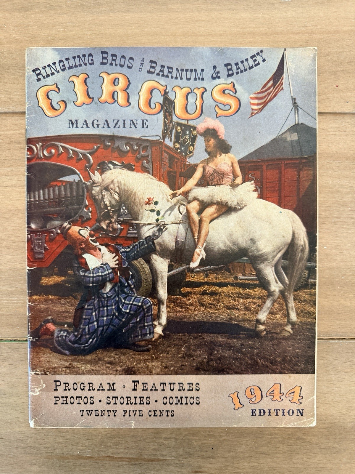 Original 1944 Ringling Bros & Barnum & Bailey Circus Program 72 Pages Coke Ad