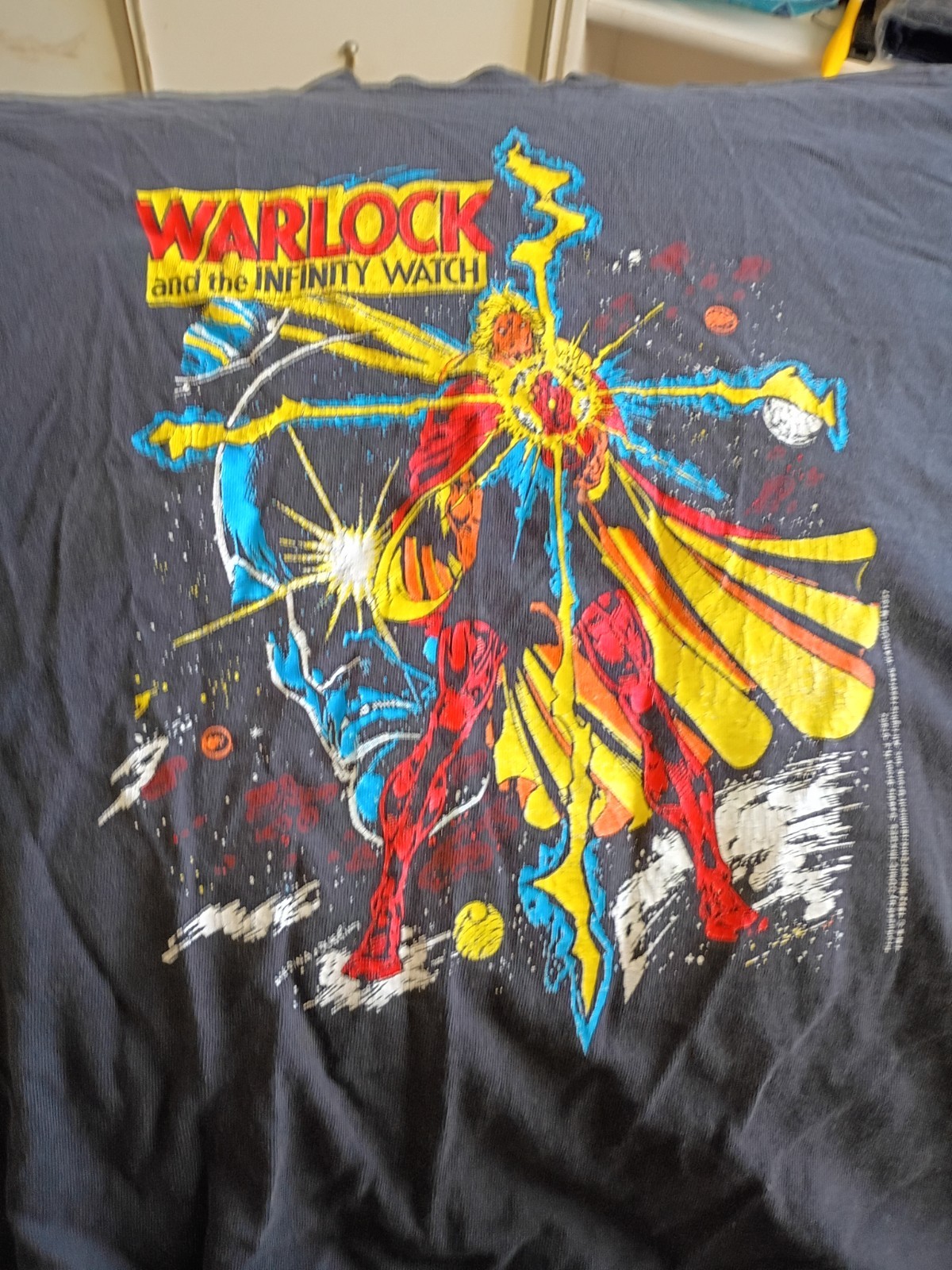 Vtg 1992 Warlock and the Infinity Watch T Shirt XXL Fruit of the Loom Marvel