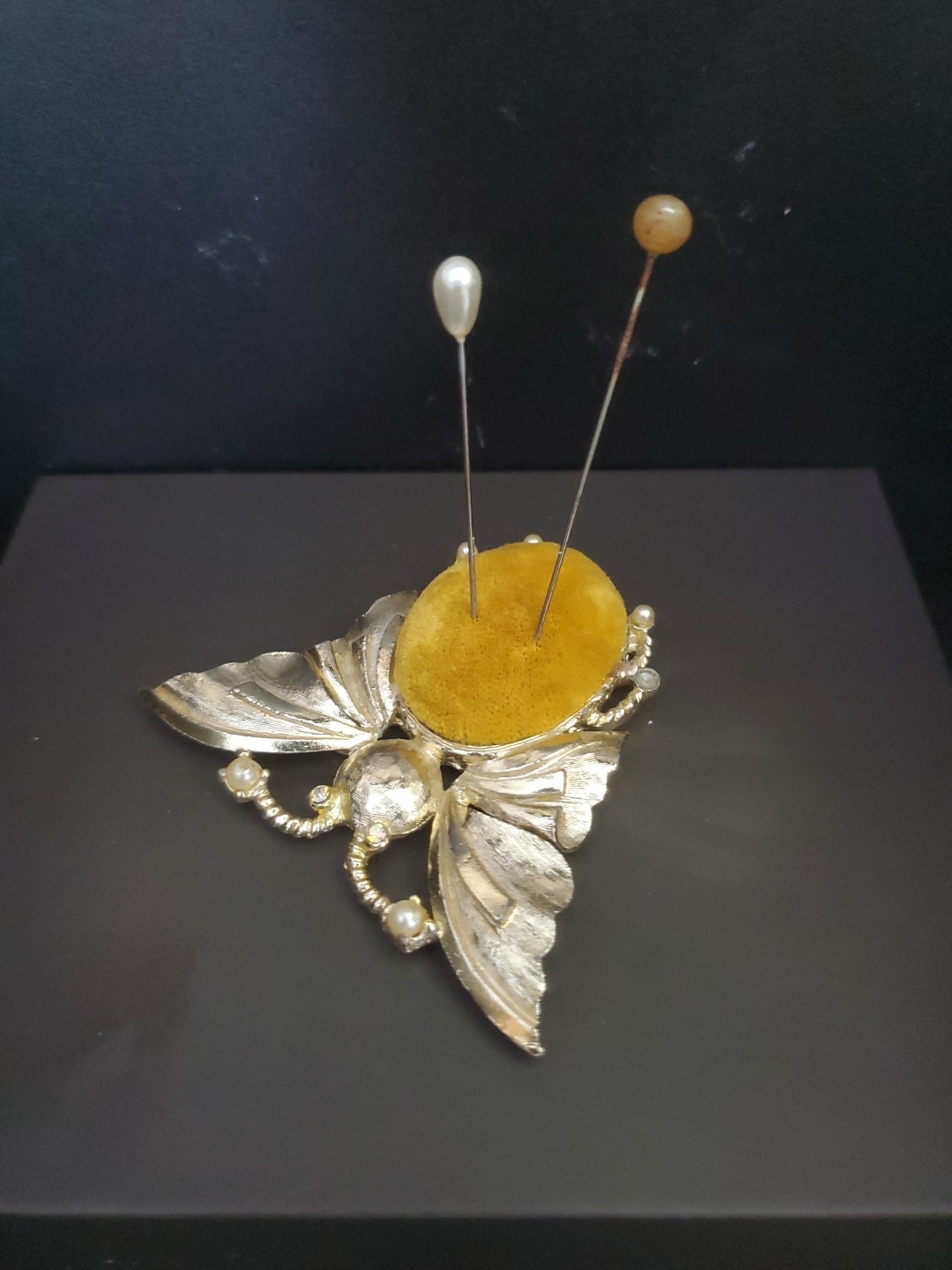 Vintage Butterfly Pin Cushion Marked SF Vintage Butterfly Pin Cushion Marked SF