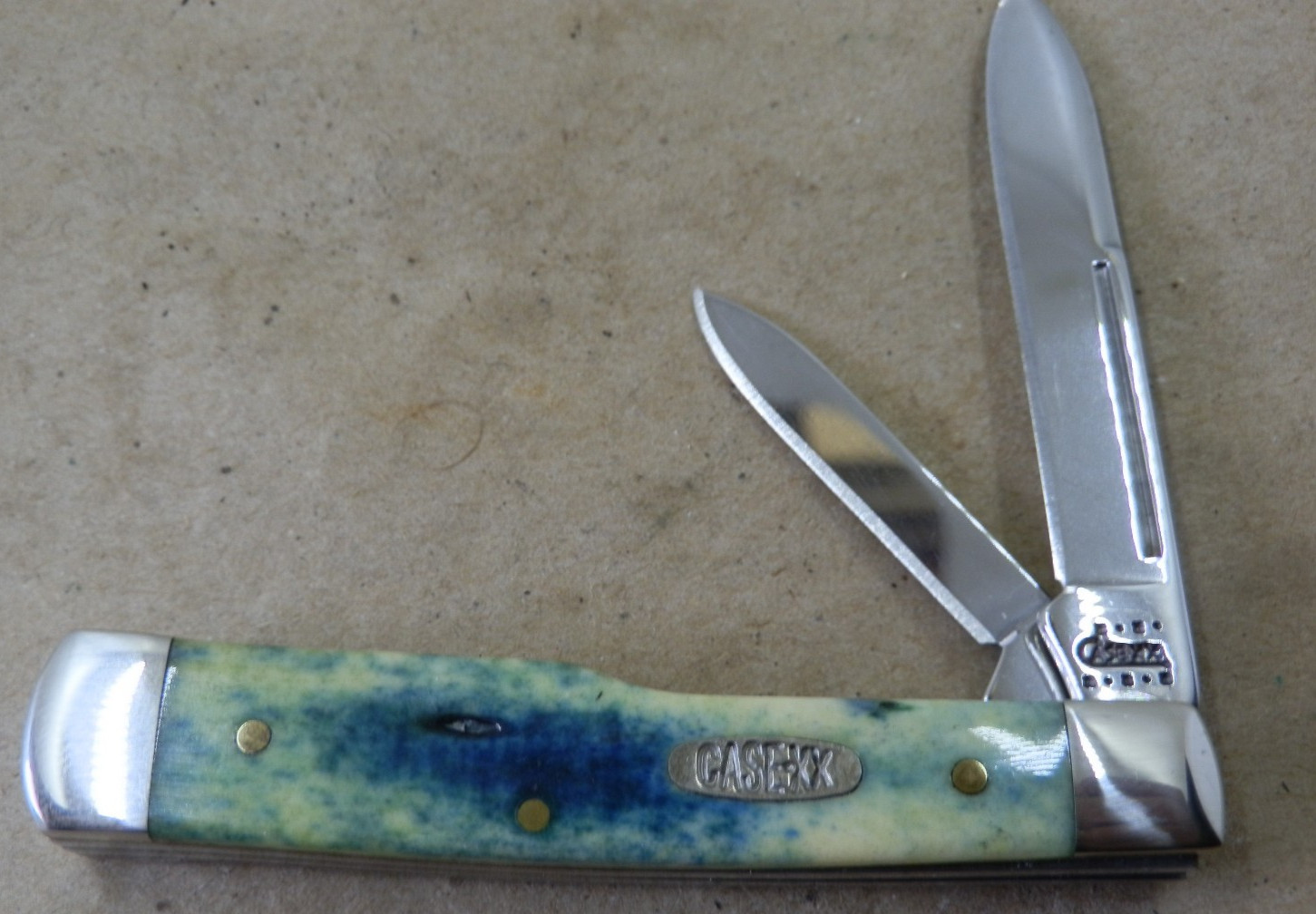 Vintage Case XX 2001 Green Appaloosa Gunstock (6215 SS) Pocket Knife