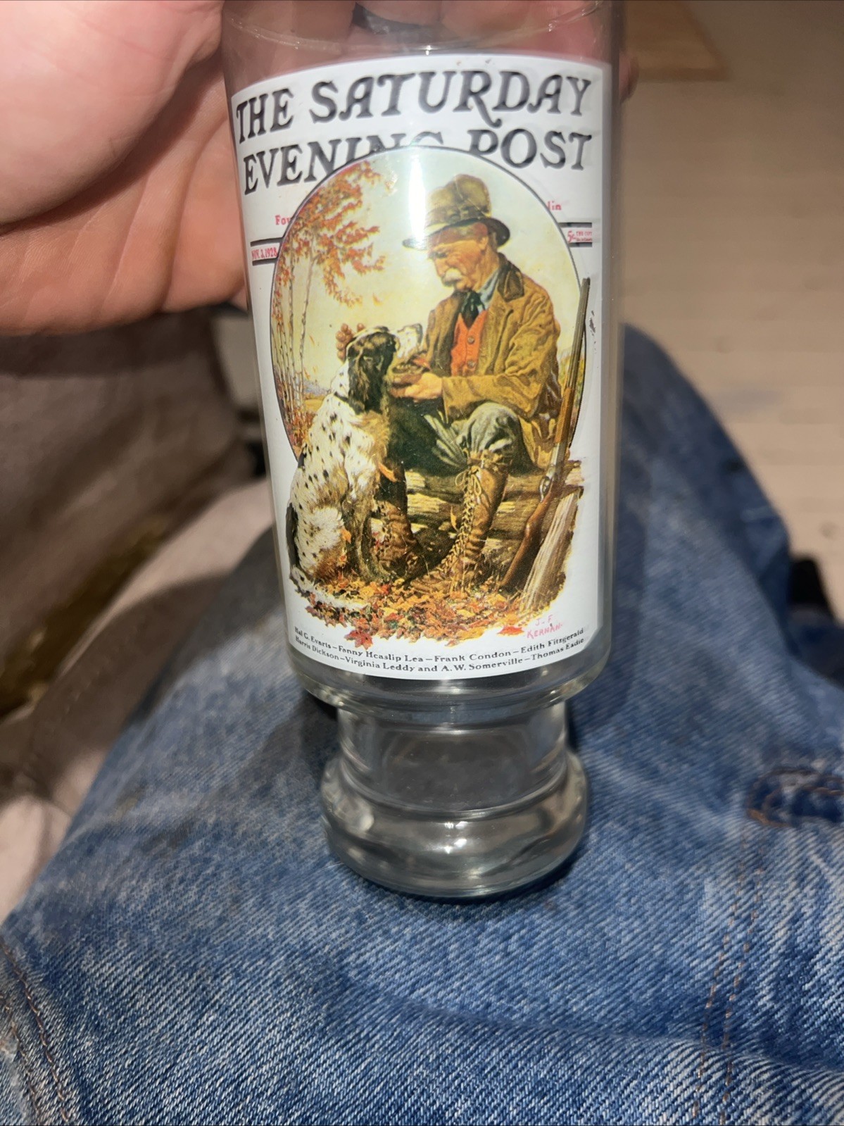 1987 Arby\'s Norman Rockwell Saturday Evening Post Glasses - Lot of 4 