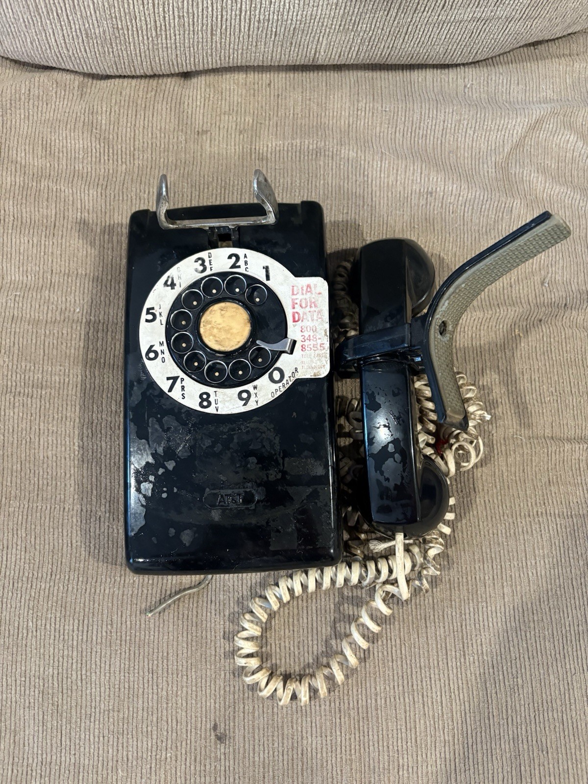 Bell System AT&T Vintage Black Rotary Phone For Decoration Bell System AT&T Vintage Black Rotary Phone For Decoration