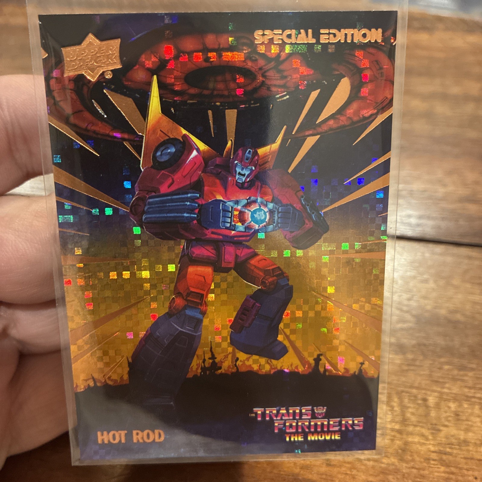 2026 Upper Deck Transformers the Movie 40th HOT ROD Unicron Gold Parallel /86 2026 Upper Deck Transformers the Movie 40th HOT ROD Unicron Gold Parallel /86