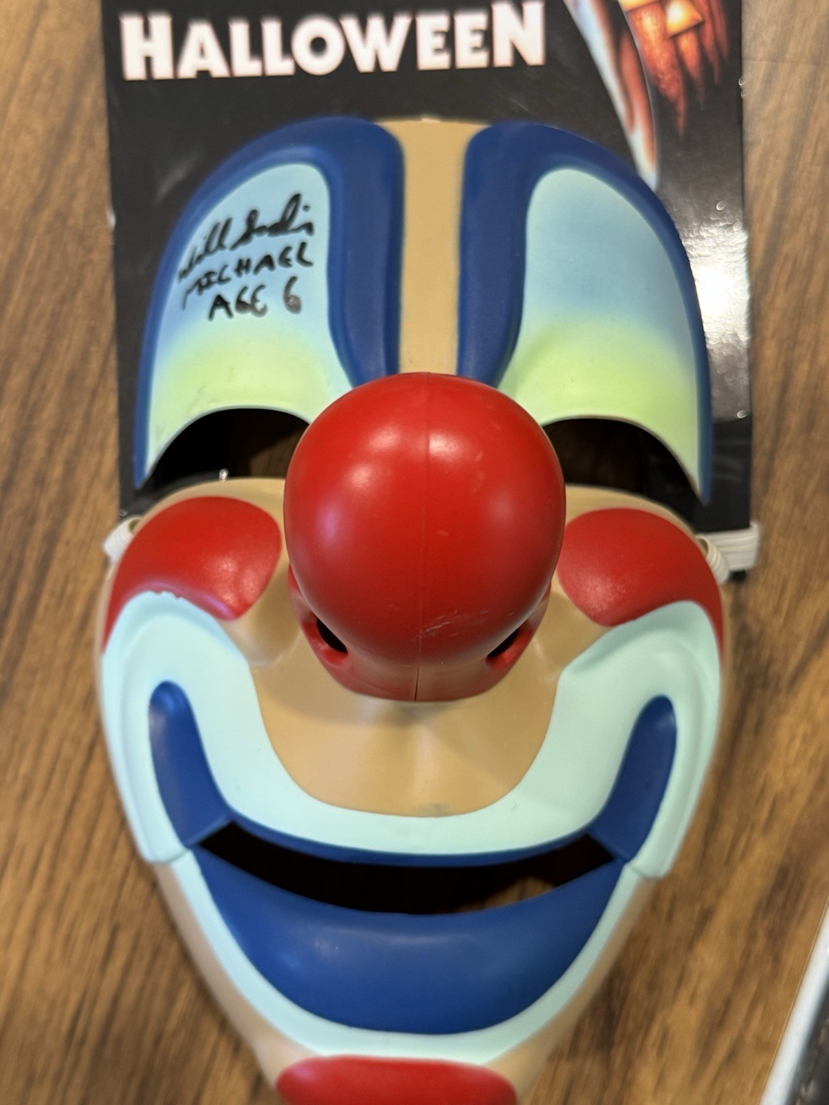 Halloween 1978 Young Michael Myers clown mask Trick or Treat Studios SIGNED
