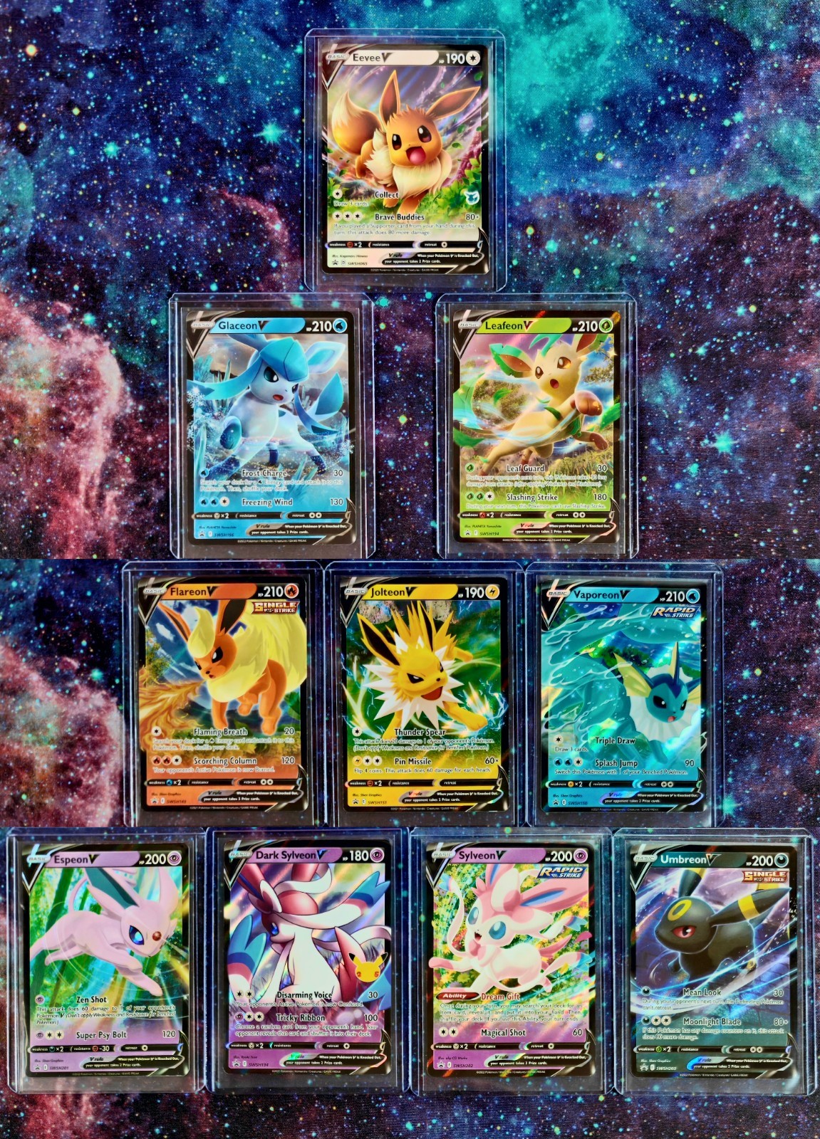 EEVEE V Complete Promo set - Eevee Evolutions Premium Collection + Dark Sylveon