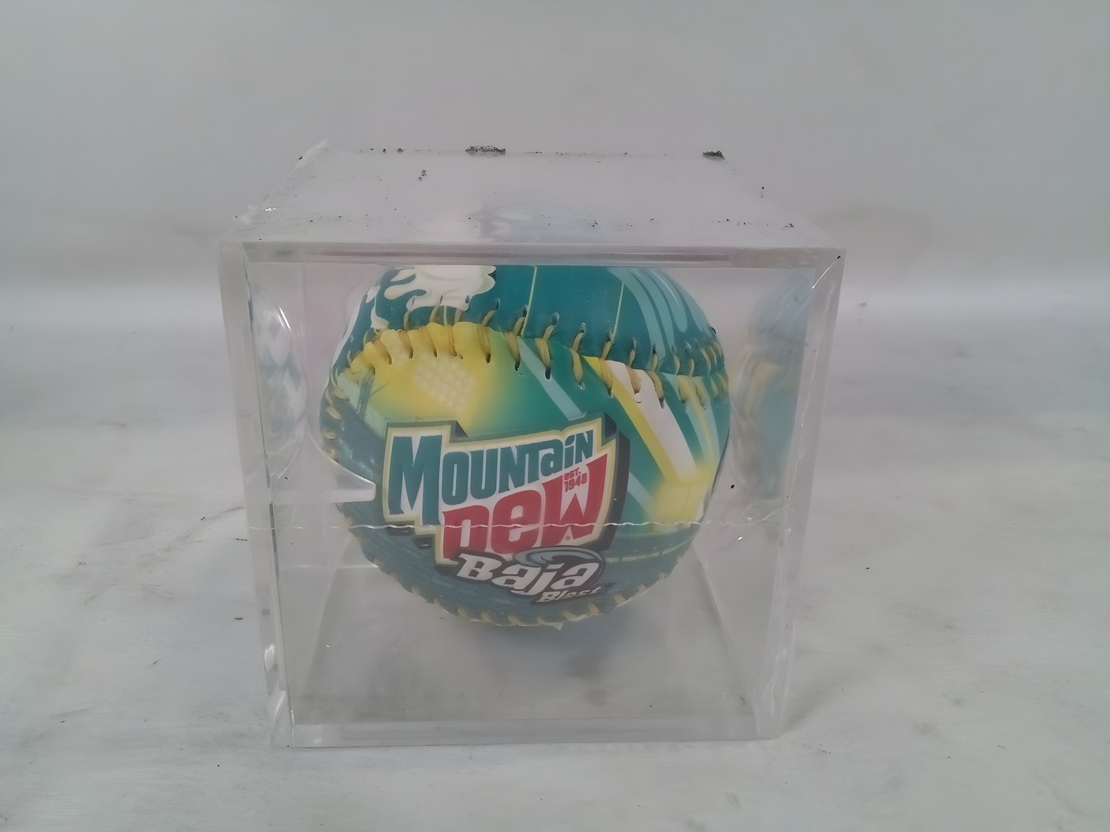 Mountain Dew Baja Blast MLB Rawlings Baseball Display