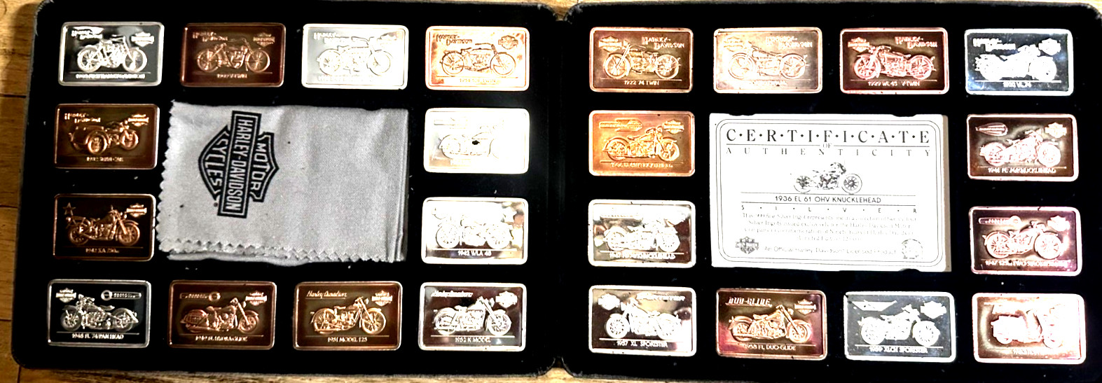 90th Anniversary Harley-Davidson Silver Ingot Collection