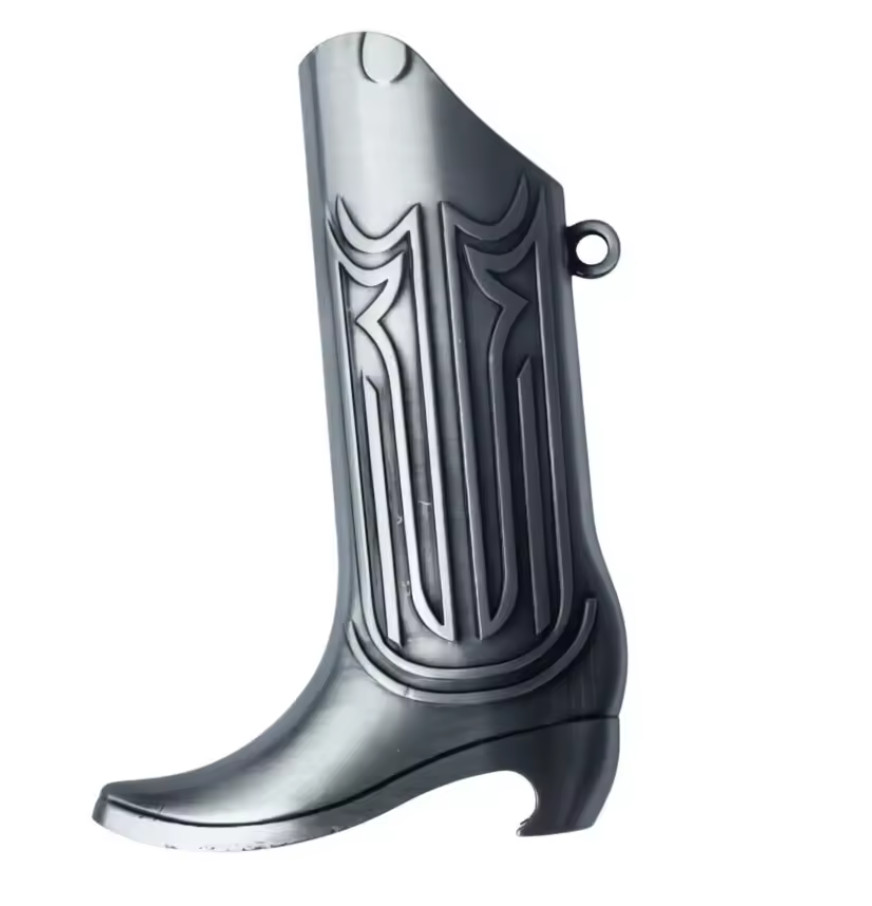 Metal Western Cowboy Boots Lighter Case 