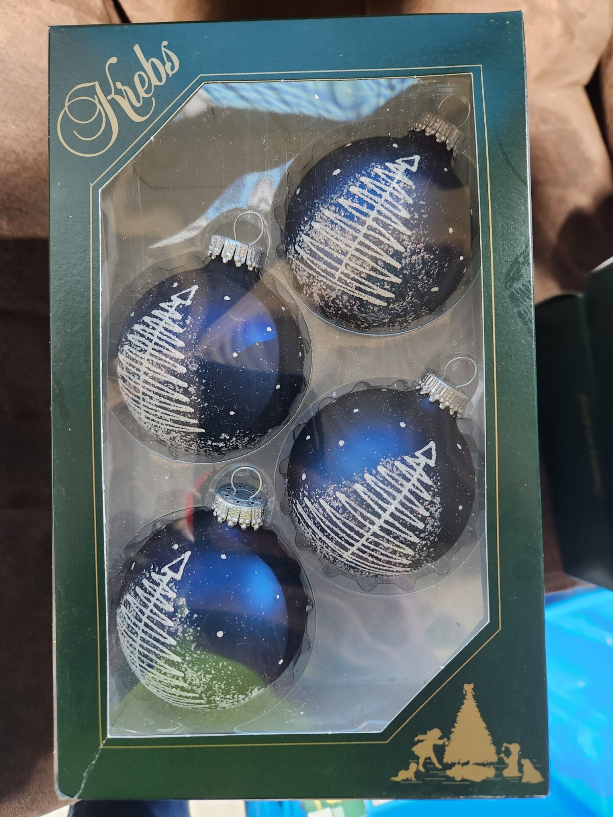 krebs ornaments Glass 4pk