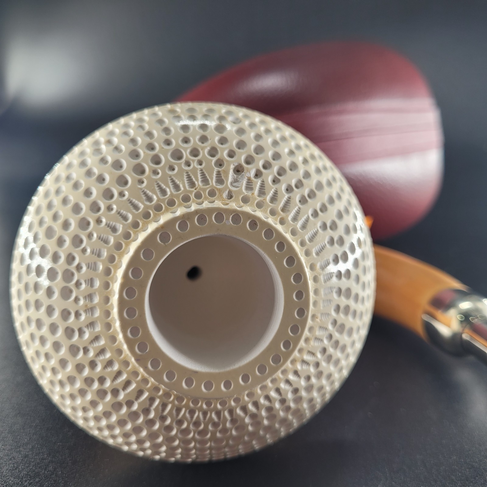 Ornate  hand carved REPLACEMENT block meerschaum bowl for all Calabash Pipes7