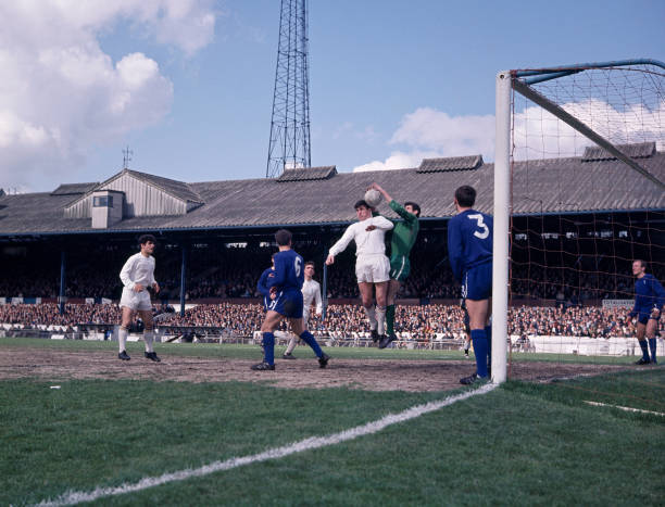 Chelsea v Leeds United - Football League Division One 1967 Old Photo