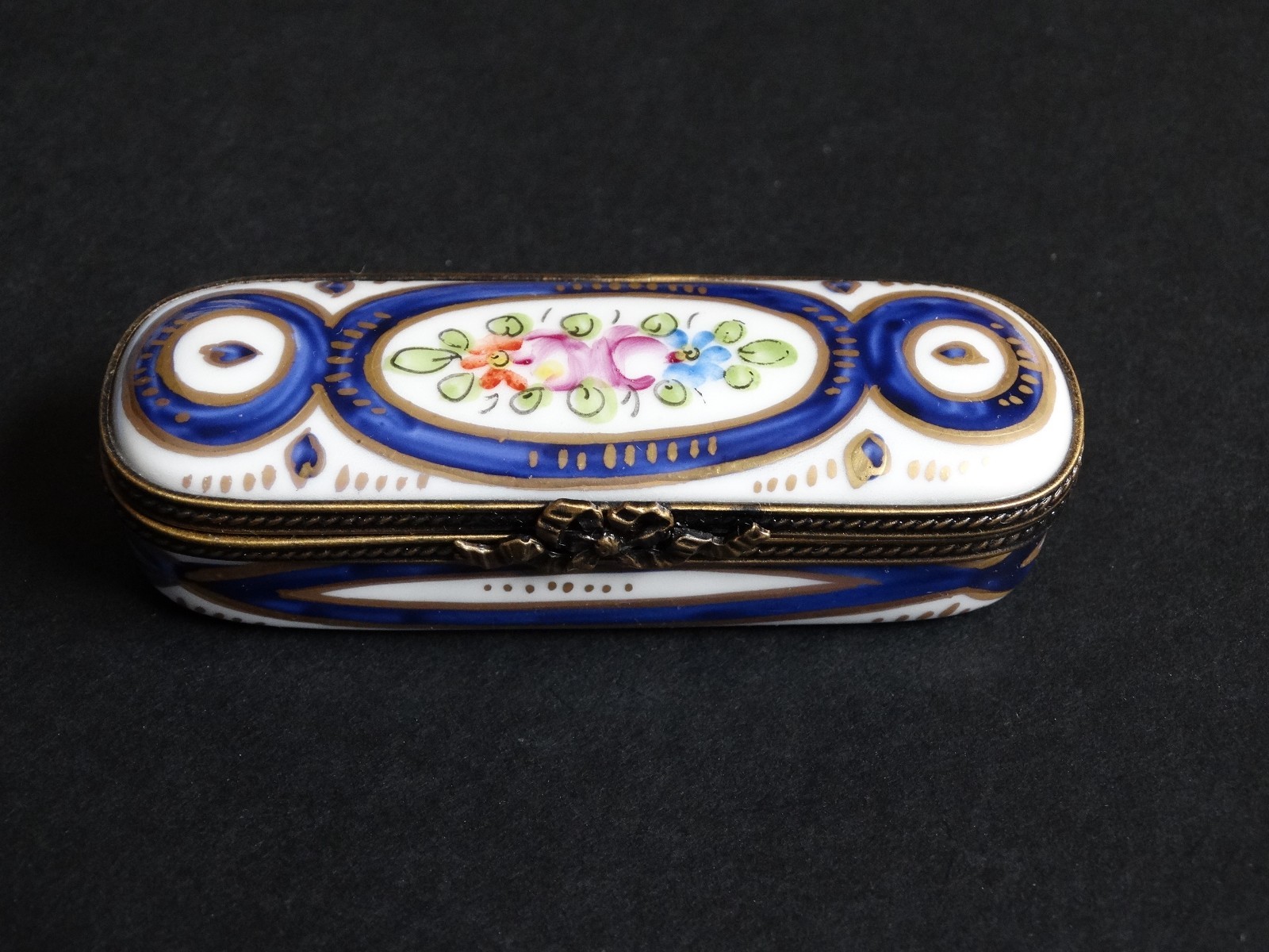 Rare Vtg Limoges France Trinket (Jewlery) Box, Hand-painted, No. 53, Signed