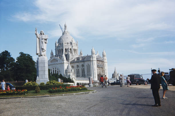 Lisieux Basilica or the Basilica of St Th�r�se of Lisieux in Lisie- Old Photo