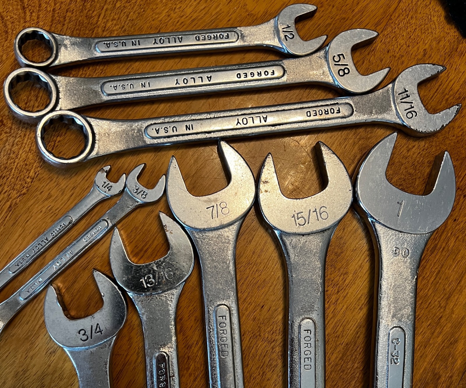 VINTAGE S-K 10 PIECE WRENCH SET USA 1978 VINTAGE S-K 10 PIECE WRENCH SET USA 1978