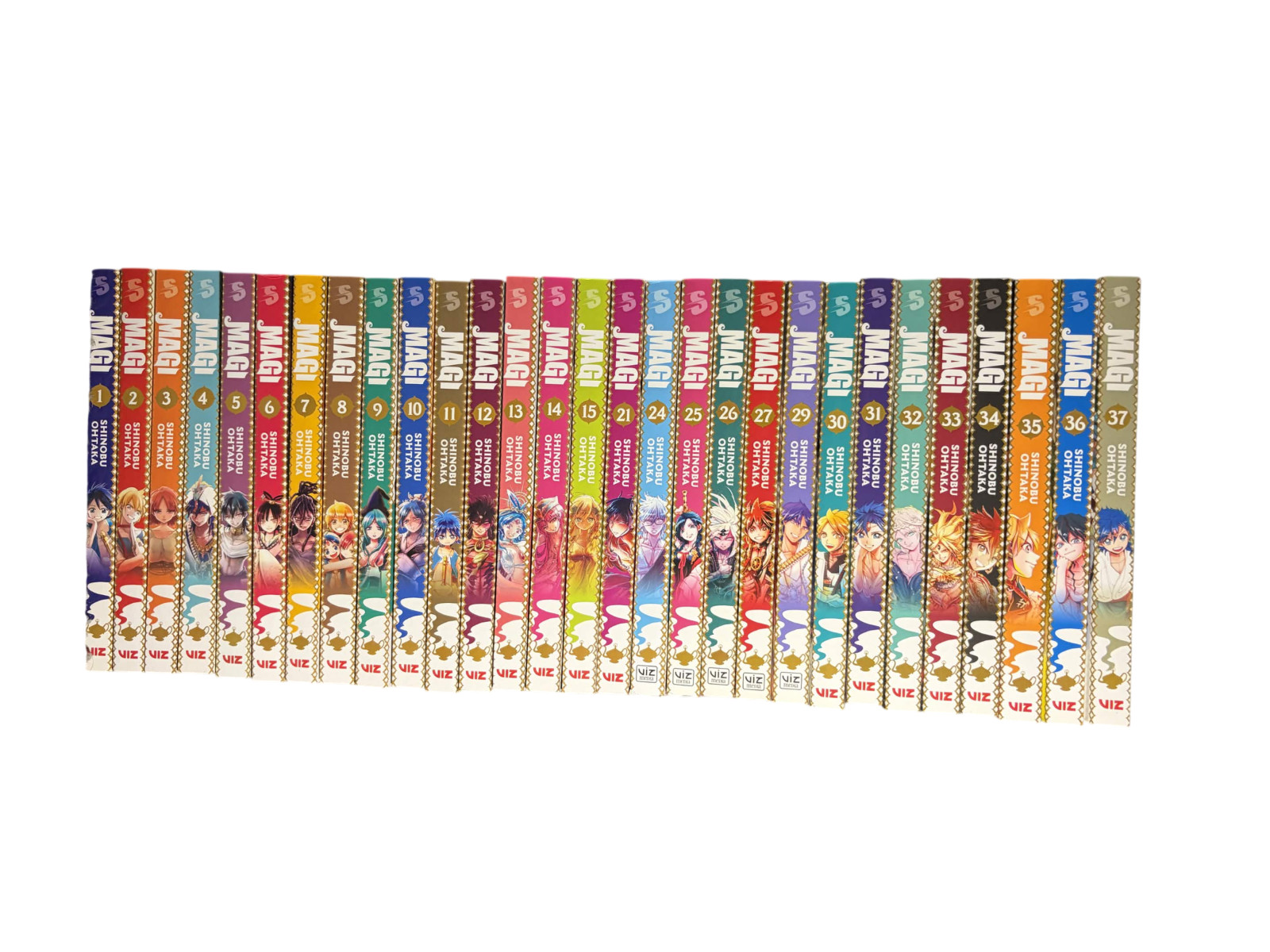 Magi The Labyrinth of Magic English Manga Volumes 1-15, 21, 24-27, 29-37
