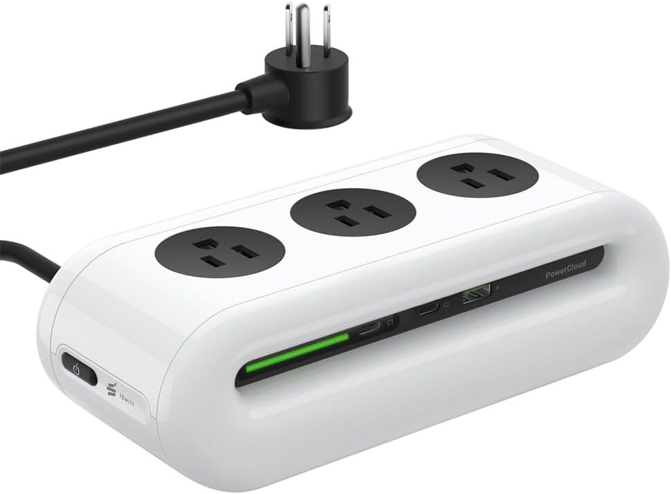 65W Charging Station, USB Ports Power Strip, 6 Port Charging Station Surge Prote