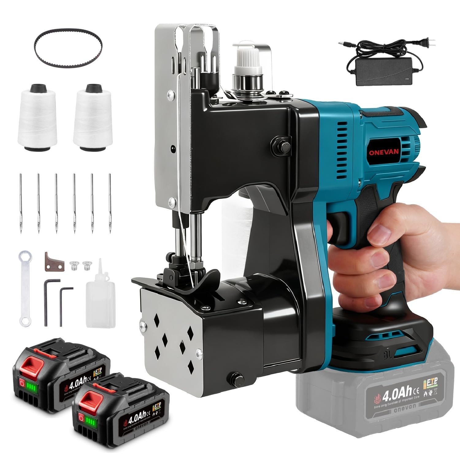 SDRTOP Battery Bag Sewing Closing Machine Brushless Motor Cordless Portable B...