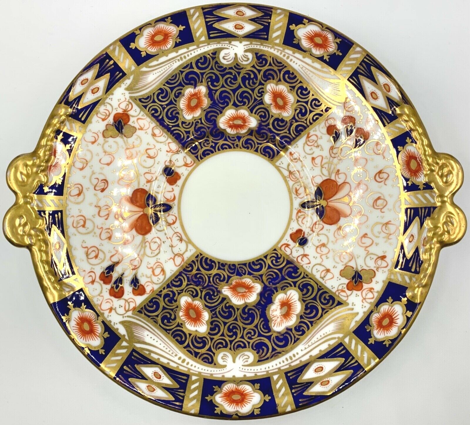 ANTIQUE IMARI CAKE PLATE OR UNDER PLATE, 1954, DAVENPORT LONGPORT