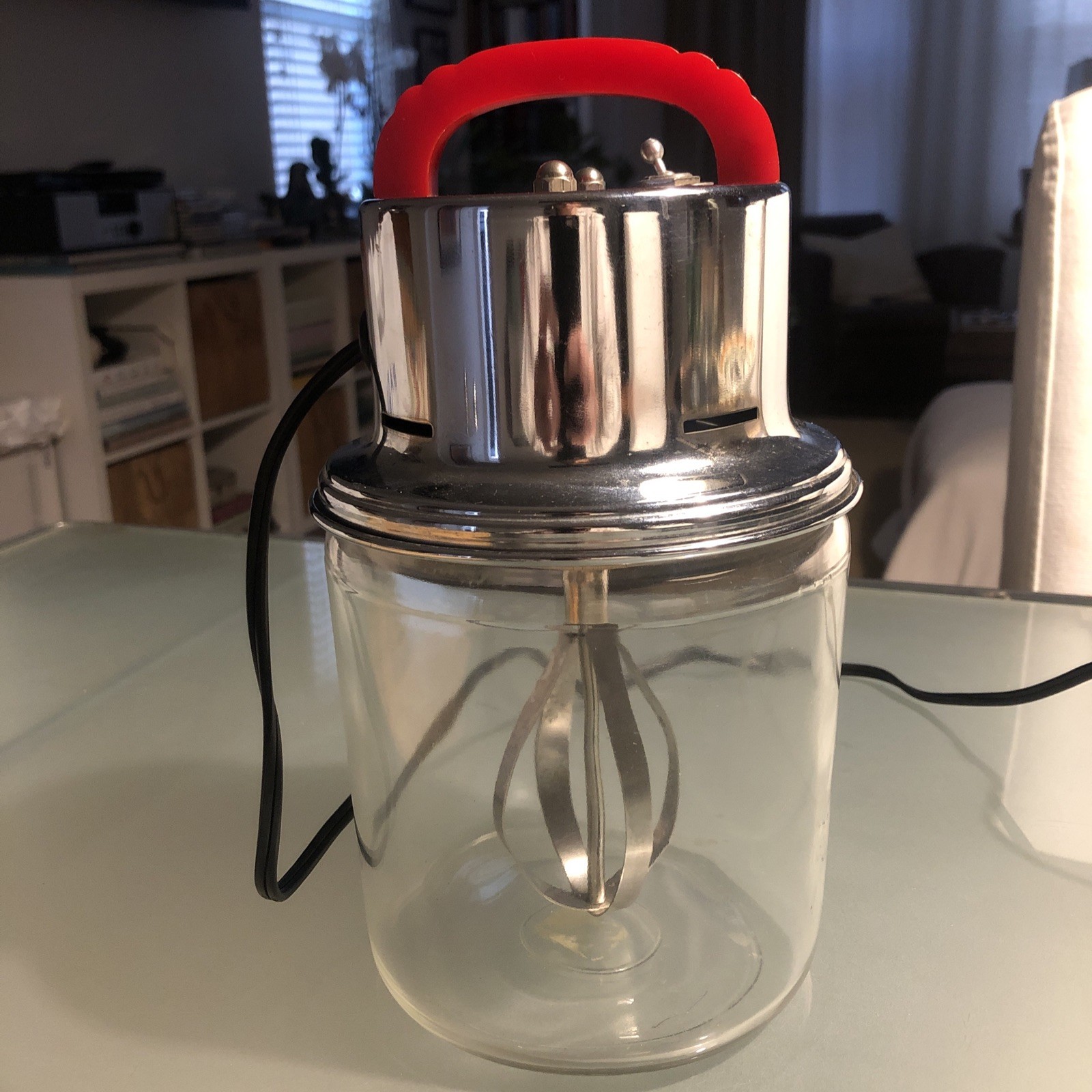 Vintage Spee-dee Mixer Electric Single Beater Red Bakelite Handle Working...