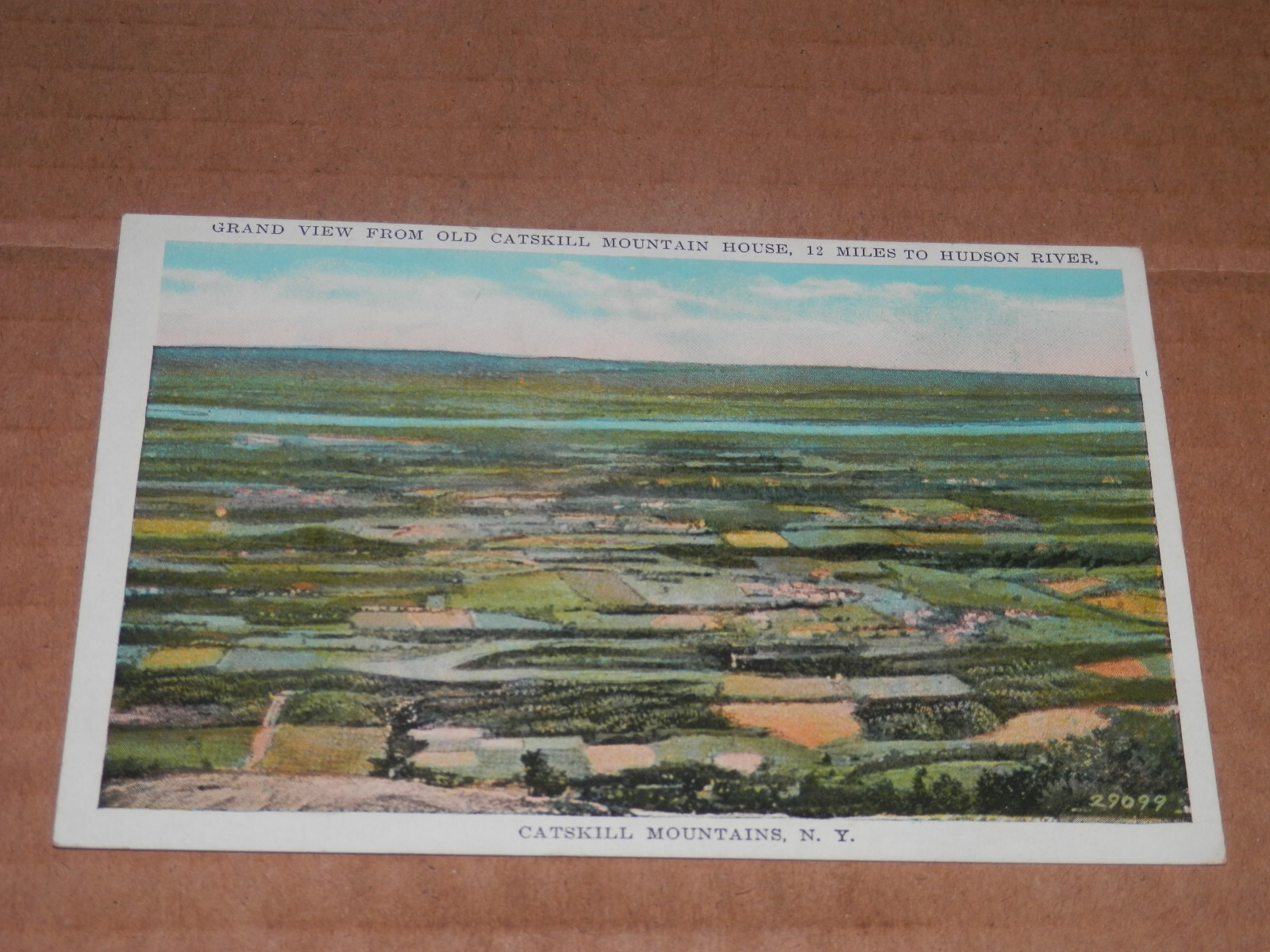 CATSKILL MOUNTAINS NY - 1915-1930 ERA POSTCARD - GRAND VIEW from OLD CATSKILL