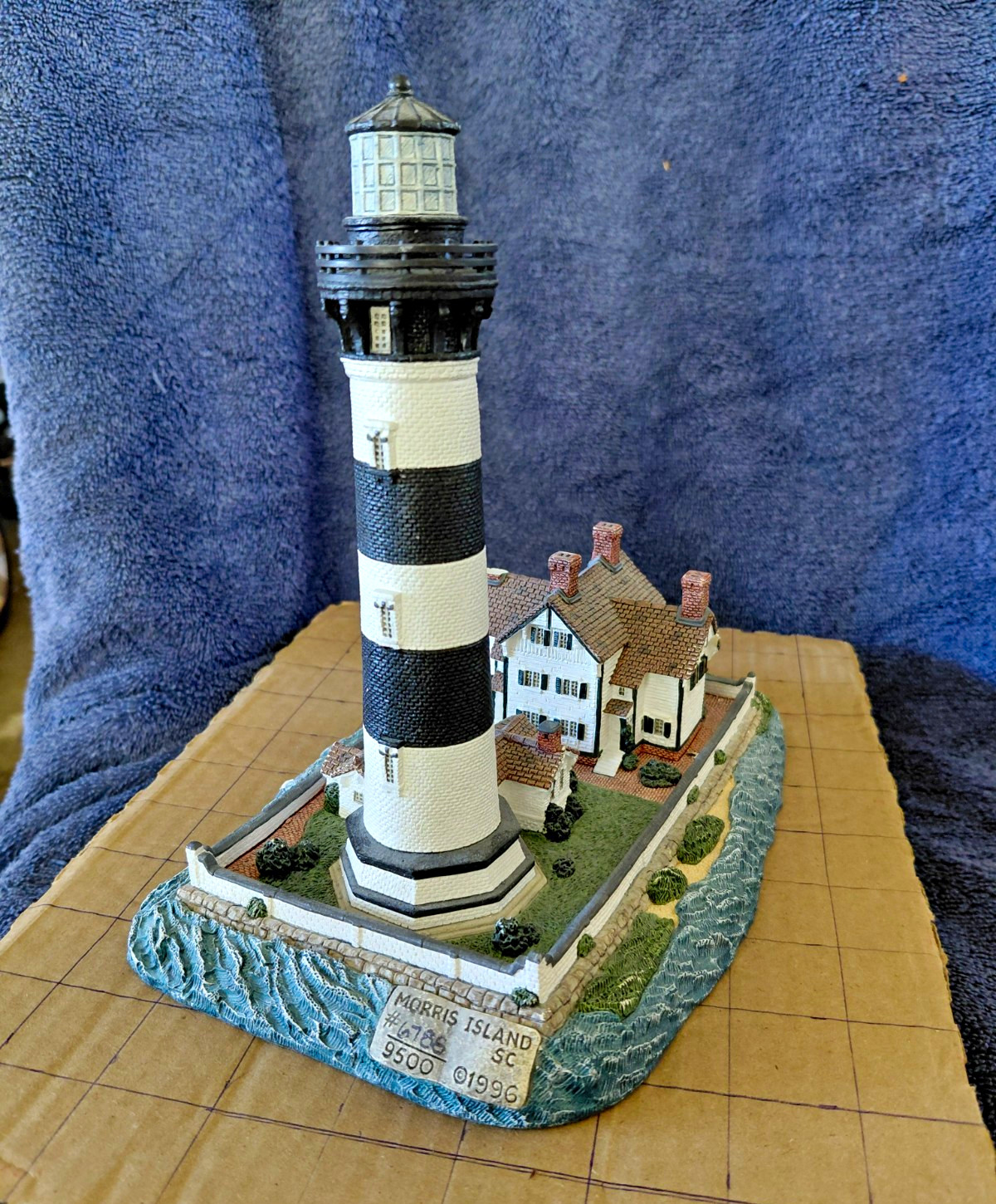 Harbour Lights Morris Island SC Lighthouse Figurine #189 Signed 1996