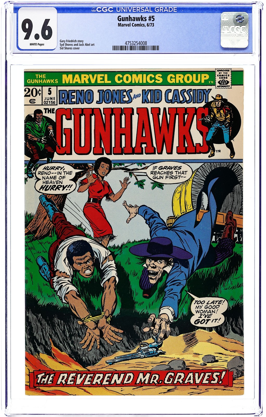 Gunhawks #5 CGC 9.6 1973 4753254008