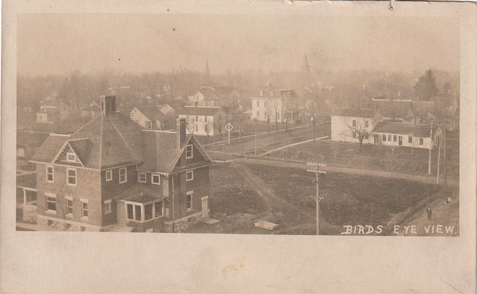RPPC    Bird's Eye View   Unidentified Town / City     Undivided Back Era