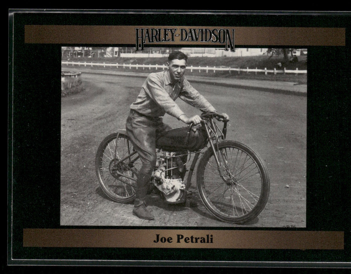 1992-93 Collect-A-Card Harley Davidson #182 Joe Petrali