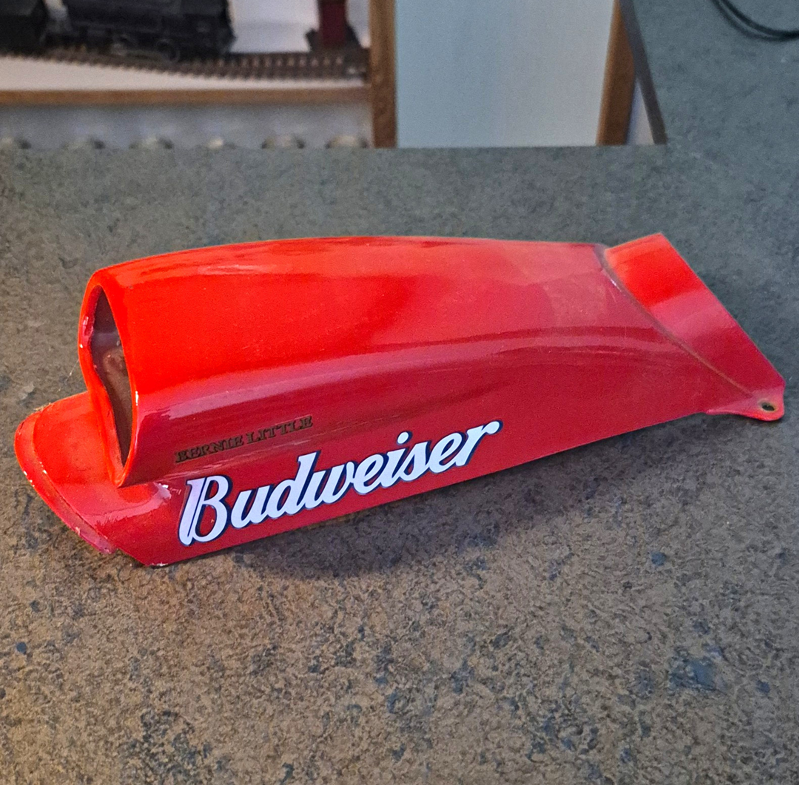 Budweiser Red Plastic Sign Light Cover Shade with Budweiser Logo