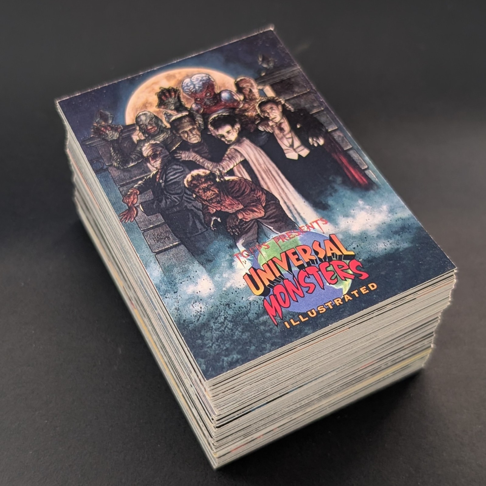 UNIVERSAL MONSTERS ILLUSTRATED 1991 Complete Base Card Set (100 cards) TOPPS UNIVERSAL MONSTERS ILLUSTRATED 1991 Complete Base Card Set (100 cards) TOPPS