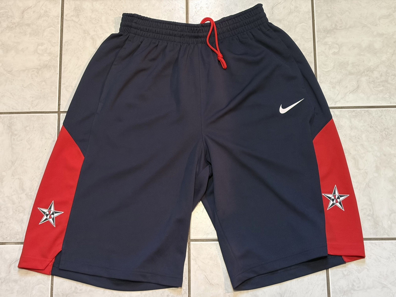 Nike Team USA 2012 Olympic Basketball Shorts Men's Large Navy Blue Dream Team