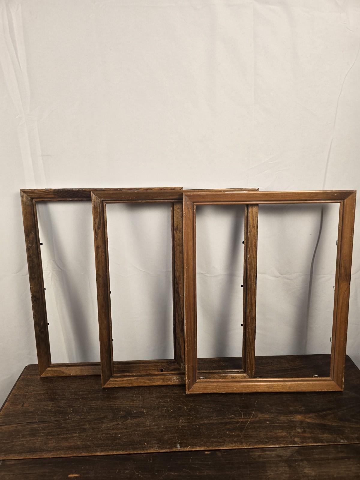 Set Of 4 Wood Ornate Brown Picture Frames Gallery Art Decor Photo Sz 10 X 13