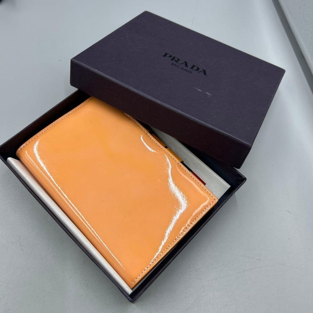 Prada Memo Stationery Leather Vintage Used Authentic