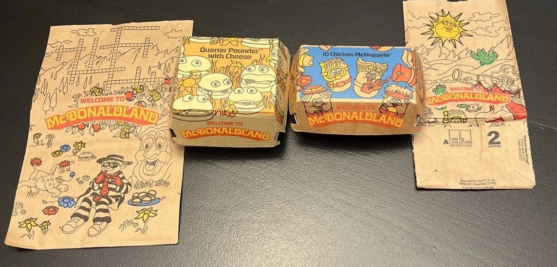 2025 McDonaldland Meal Set QPC Box Nugget Box & Both Bags New Unused Collectible