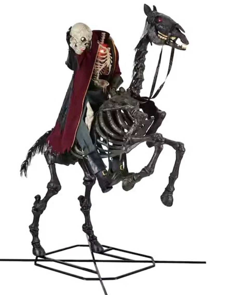 8.5 ft. Giant-Sized Animated LED Knight Dullahan Headless Horseman