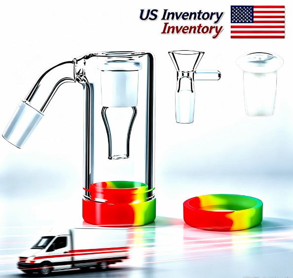 90°Glass Ash Catcher Glass Hookah Attachment for🎁 Water Pipe Smoking Set of 4 90°Glass Ash Catcher Glass Hookah Attachment for🎁 Water Pipe Smoking Set of 4