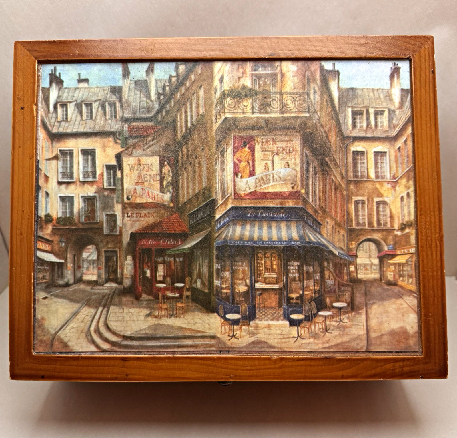 Fabrice De Villeneuve “La Casserole Cafe Paris” Wooden 9 Compartment Tea Box Fabrice De Villeneuve “La Casserole Cafe Paris” Wooden 9 Compartment Tea Box