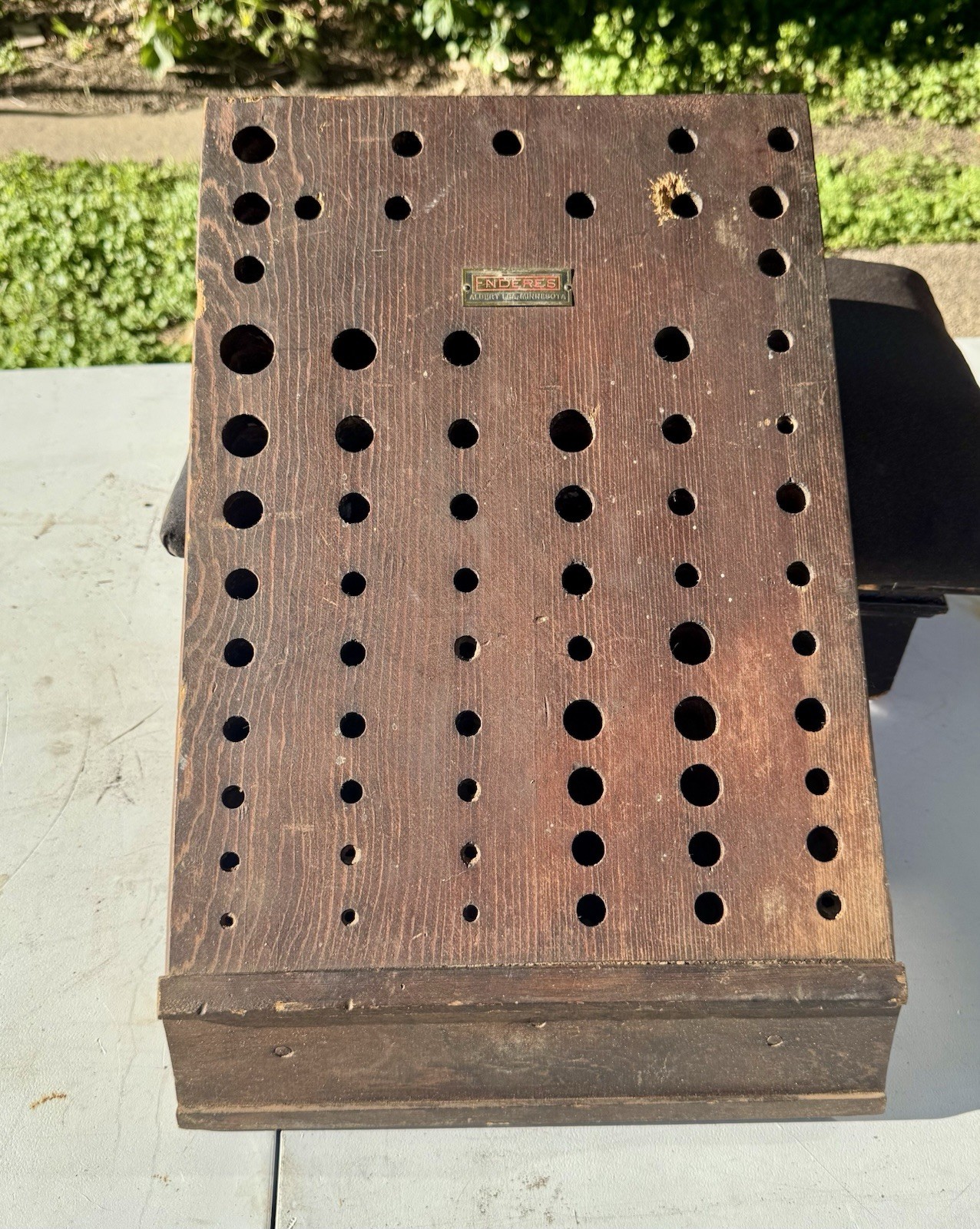 Enderes Tools Albert Lea, Minn. Vintage Wood Store Display Drill Bits Index