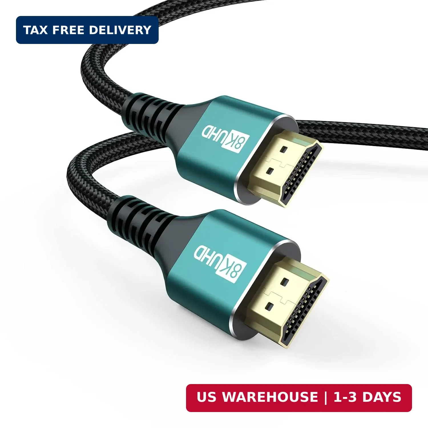 8K HDMI ARC/eARC Cable for Soundbar to TV 10FT, eARC HDMI 2.1 Cable, High Speed